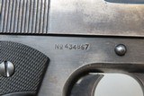 c1918 mfr COLT Model 1911 .45 ACP Semi-Auto Pistol C&R U.S. PROPERTY WWI Great War era M1911 Government Model - 15 of 20