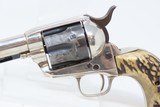 1876 Antique COLT Single Action Army .38-40 WCF SAA REVOLVER PEACEMAKER Colt 6-Shooter Made in 1876 w/STAG GRIPS - 4 of 17