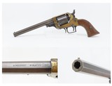 RARE Antique WHITNEY ARMS TWO-TRIGGER POCKET Revolver - 1 of 650 MADE SERIAL NUMBER “78” Made Between 1852 and 1854 - 1 of 19