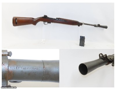 6-44 World War II U.S. INLAND M1 Carbine w/FLASH HIDER Trimble Stock .30 Caliber by Inland Division of GENERAL MOTORS