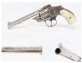 LETTERED SMITH & WESSON .38 Safety Hammerless C&R Revolver with PEARL GRIPS Very Nice TURN OF THE CENTURY Top Break Revolver - 1 of 20