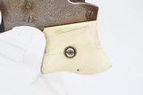 ENGRAVED Antique REMINGTON No. 1 Saw Handle Vest Pocket .22 RF DERINGER
BONE GRIPS; 1 of 17,000 Made During Production Run - 3 of 17