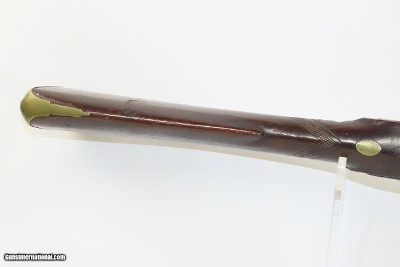 CANTON, MASS N. FRENCH Antique NEW ENGLAND Style Flintlock MILITIA MusketMASSACHUSETTS STATE Militia Type Dated 1838 - Image 11 of 21