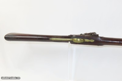 CANTON, MASS N. FRENCH Antique NEW ENGLAND Style Flintlock MILITIA MusketMASSACHUSETTS STATE Militia Type Dated 1838 - Image 7 of 21