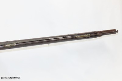 CANTON, MASS N. FRENCH Antique NEW ENGLAND Style Flintlock MILITIA MusketMASSACHUSETTS STATE Militia Type Dated 1838 - Image 9 of 21