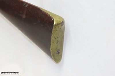 CANTON, MASS N. FRENCH Antique NEW ENGLAND Style Flintlock MILITIA MusketMASSACHUSETTS STATE Militia Type Dated 1838 - Image 21 of 21