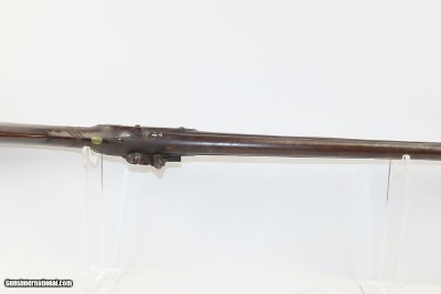 CANTON, MASS N. FRENCH Antique NEW ENGLAND Style Flintlock MILITIA MusketMASSACHUSETTS STATE Militia Type Dated 1838 - Image 12 of 21