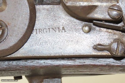 1815 DATED Rare VIRGINIA MANUFACTORY 2nd Model Flintlock CONFEDERATE MusketRichmond, VA MUSKET Made in the Only State-Run Armory! - Image 6 of 22