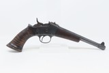 Antique REMINGTON M1871 ARMY ROLLING BLOCK Pistol .38 SPECIAL CONVERSION With Beautiful Tiger Maple Stock! - 14 of 17