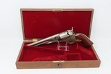 1863 Antique COLT Model 1860 .44 ARMY CIVIL WAR WILD WEST Period Nickel 8” In Fitted, Lined Modern Case with Key - 2 of 22