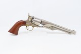 1863 Antique COLT Model 1860 .44 ARMY CIVIL WAR WILD WEST Period Nickel 8” In Fitted, Lined Modern Case with Key - 19 of 22