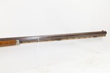 ENGRAVED Antique Half Stock .45 BACK ACTION Percussion Long Rifle FRONTIER
HEAVY BARREL Rifle with JOSEPH GOLCHER Lock - 5 of 19