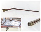 ENGRAVED Antique D. MARKER Full-Stock .46 Percussion Long Rifle HOMESTEADKentucky Style Rifle Made in VIRGINIA - 1 of 18