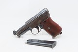 Nice Pre-WORLD WAR II German MAUSER M1934 7.65mm Semi-Automatic Pistol C&RGerman Side Arm in .32 ACP (7.65mm) EXTRA MAGAZINE - 1 of 21