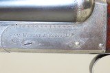 ENGRAVED British WEBLEY & SCOTT Double Barrel C&R Shotgun HALIFAX RETAILERROARING TWENTIES Era BOXLOCK Fowling Piece - 6 of 22