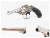 1891 LETTERED Antique SMITH & WESSON .32 Safety Hammerless LEMON SQUEEZERVery Nice FIRST MODEL 5-Shot NICKEL FINISH Revolver - 2 of 18