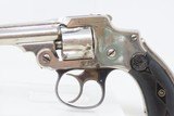 1891 LETTERED Antique SMITH & WESSON .32 Safety Hammerless LEMON SQUEEZERVery Nice FIRST MODEL 5-Shot NICKEL FINISH Revolver - 5 of 18