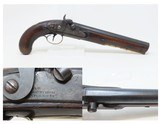 ENGRAVED British Antique H. W. MORTIMER .68 Percussion Conversion Pistol
“GUNMAKERS TO HIS MAJESTY” Marked Barrel