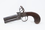 Antique DAWES “Tap Action” DOUBLE BARREL Superposed .44 FLINTLOCK Pistol
English OVER/UNDER Made LATE 1700S to EARLY 1800s - 2 of 19