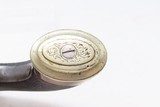 ENGRAVED Antique BRITISH SUPERPOSED .45 SWIVEL BARREL Percussion PistolMid-1800s English SELF DEFENSE Pocket Pistol - 11 of 18