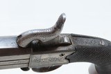 ENGRAVED Antique BRITISH SUPERPOSED .45 SWIVEL BARREL Percussion PistolMid-1800s English SELF DEFENSE Pocket Pistol - 8 of 18
