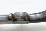 ENGRAVED Antique BRITISH SUPERPOSED .45 SWIVEL BARREL Percussion PistolMid-1800s English SELF DEFENSE Pocket Pistol - 12 of 18