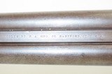 SCARCE Antique COLT M1883 Hammerless 10 Gauge Double Barrel SxS SHOTGUN
ENGRAVED Shotgun Made in 1886 with Damascus Barrels - 11 of 21