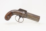 Scarce CIVIL WAR Antique ALLEN & WHEELOCK .31 Percussion PEPPERBOX Pistol
5-Shot Pepperbox More Popularity Than Colt - 15 of 18