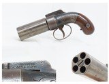 Scarce CIVIL WAR Antique ALLEN & WHEELOCK .31 Percussion PEPPERBOX Pistol
5-Shot Pepperbox More Popularity Than Colt - 1 of 18