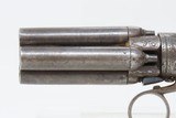 BELGIAN Antique MARIETTE PATENT Underhammer RING Trigger Perc. PEPPERBOX
LEIGE PROOFED 1850s Revolving Self Defense Pistol - 5 of 18