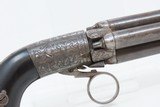 BELGIAN Antique MARIETTE PATENT Underhammer RING Trigger Perc. PEPPERBOX
LEIGE PROOFED 1850s Revolving Self Defense Pistol - 17 of 18