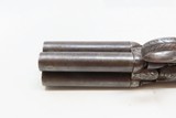 BELGIAN Antique MARIETTE PATENT Underhammer RING Trigger Perc. PEPPERBOX
LEIGE PROOFED 1850s Revolving Self Defense Pistol - 14 of 18