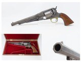 CASED Antique REMINGTON New Model ARMY .44 Caliber Percussion Revolver Manufactured Circa 1863-75 in ILION, NEW YORK