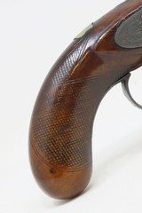 ENGRAVED English Antique SILVER BANDED Pistol Belt Holster .50 Caliber English BIG BORE Pistol Made Circa 1844 - 3 of 17