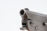 RARE c1911 HOPKINS & ALLEN Vest Pocket Pistol .22 SHORT Parrot Beak Single
MOTHER OF PEARL, GOLD MEDALLION, ENGRAVED - 6 of 15