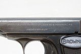 1967 BROWNING M1955 Semi-Automatic .380 ACP C&R SELF DEFENSE Pocket PistolJohn Browning Design made by FABRIQUE NATIONALE - 6 of 21