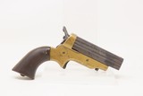 Antique CIVIL WAR/WILD WEST Era C. SHARPS Model 2 .30 RF PEPPERBOX Revolver 4-Shot FRONTIER Self Defense Pocket Gun - 16 of 19