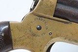 Antique CIVIL WAR/WILD WEST Era C. SHARPS Model 2 .30 RF PEPPERBOX Revolver 4-Shot FRONTIER Self Defense Pocket Gun - 15 of 19