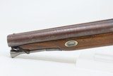 Engraved THOMAS LLOYD Antique DOUBLE BARREL Percussion TWO TRIGGER PistolBRITISH .60 Cal. Self Defense Belt/Holster Pistol - 21 of 21