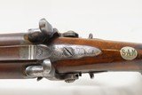 Engraved THOMAS LLOYD Antique DOUBLE BARREL Percussion TWO TRIGGER PistolBRITISH .60 Cal. Self Defense Belt/Holster Pistol - 10 of 21