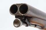 Engraved THOMAS LLOYD Antique DOUBLE BARREL Percussion TWO TRIGGER PistolBRITISH .60 Cal. Self Defense Belt/Holster Pistol - 13 of 21