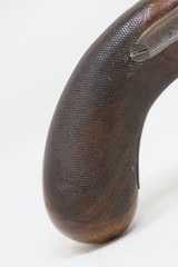 Engraved THOMAS LLOYD Antique DOUBLE BARREL Percussion TWO TRIGGER PistolBRITISH .60 Cal. Self Defense Belt/Holster Pistol - 3 of 21