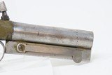 SLIDING BAYONET Antique Boxlock .58 “MANSTOPPER” Percussion POCKET PistolMid-1800s SELF DEFENSE Coat/Pocket Pistol - 16 of 16