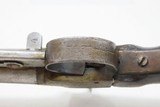 SLIDING BAYONET Antique Boxlock .58 “MANSTOPPER” Percussion POCKET PistolMid-1800s SELF DEFENSE Coat/Pocket Pistol - 11 of 16