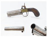 SLIDING BAYONET Antique Boxlock .58 “MANSTOPPER” Percussion POCKET PistolMid-1800s SELF DEFENSE Coat/Pocket Pistol - 1 of 16