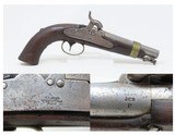 “U.S.N.” SCARCE Antique N.P. AMES U.S. NAVY M1842 BOXLOCK Percussion Pistol 1 of only 2,000, Dated Pre-MEXICAN-AMERICAN WAR