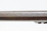 British ENGRAVED Antique BAR HAMMER Transitional .36 PERCUSSION DA Revolver “IMPROVED REVOLVER” Marked Transitional Firearm - 8 of 17