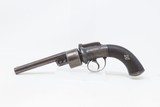 British ENGRAVED Antique BAR HAMMER Transitional .36 PERCUSSION DA Revolver “IMPROVED REVOLVER” Marked Transitional Firearm - 2 of 17