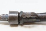 British ENGRAVED Antique BAR HAMMER Transitional .36 PERCUSSION DA Revolver “IMPROVED REVOLVER” Marked Transitional Firearm - 12 of 17