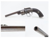 British ENGRAVED Antique BAR HAMMER Transitional .36 PERCUSSION DA Revolver “IMPROVED REVOLVER” Marked Transitional Firearm - 1 of 17